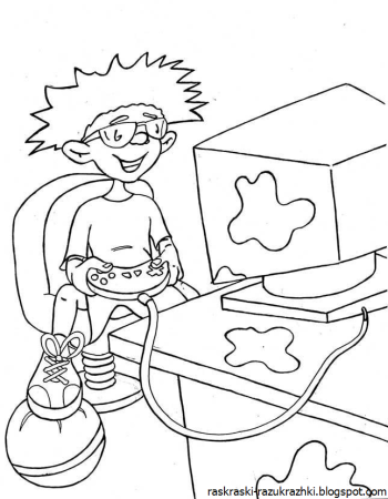 Раскраски игры компьютерные