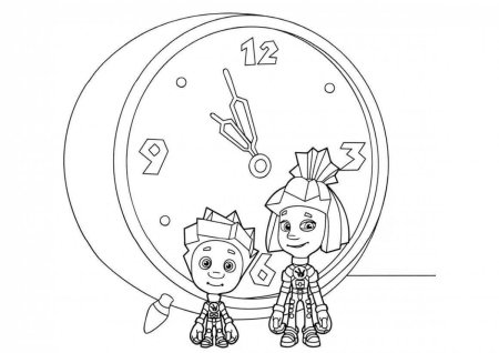 Фиксики разукрашка Нолик