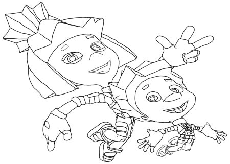 Раскраска Фиксики Файер