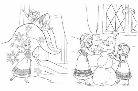 Раскраска "Холодное сердце"