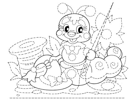 Раскраски обводилки