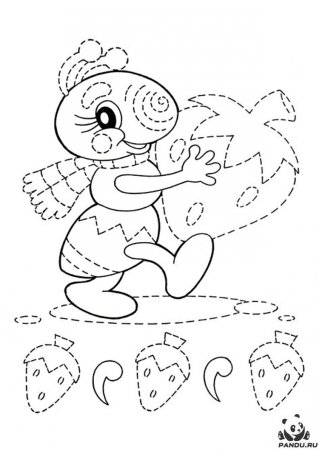 Раскраски для детей для садика обводилка