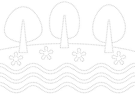 Пунктирные линии для детей