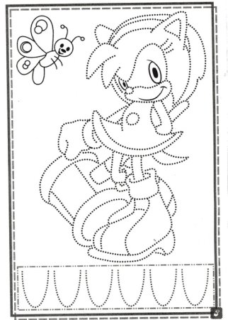 Соник рисование по точкам