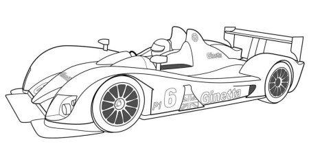 Раскраски гоночнемашины