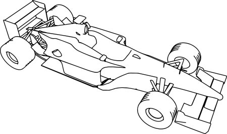 Болид ф1 контур