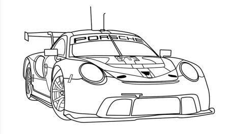 Раскраски Porsche 911 gt3 RS
