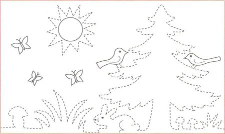 Обводить для дошкольников