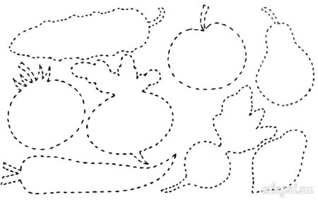 Рисование по контуру для детей