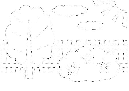 Линии для обводки для детей