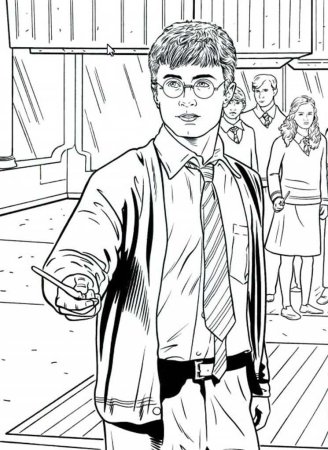 Раскраски гориппоттер