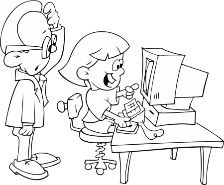 Безопасность в интернете раскраска