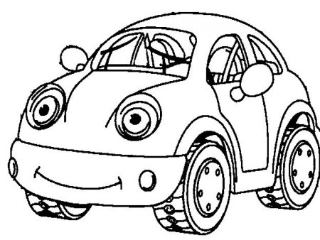 Машина раскраска для детей