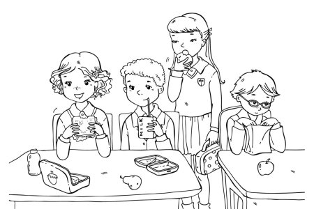 Раскраска школа