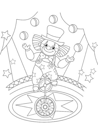 Цирк. Раскраска