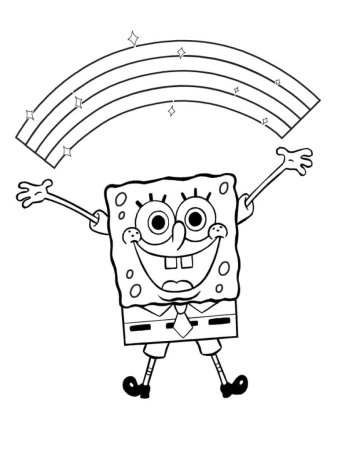 Раскраски губка Боб квадратные штаны