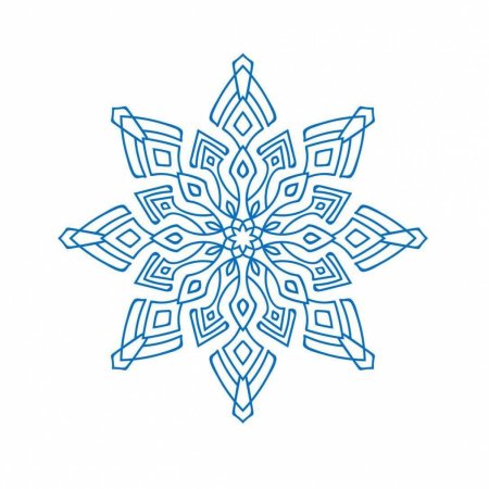 Снежинка рисунок для детей