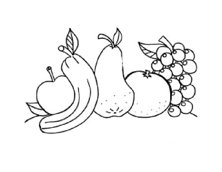 Раскраски на тему фрукты