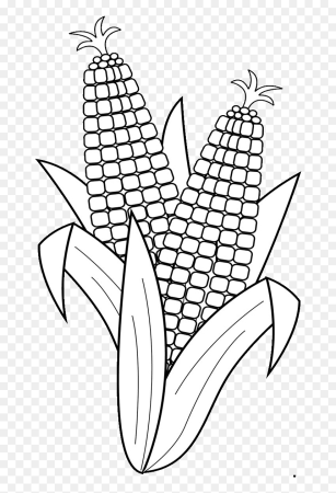Corn раскраска для детей