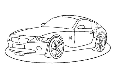 Машина раскраска детская