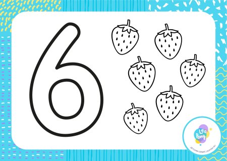 Цифра 6 для малышей задания