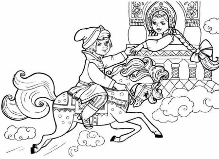 Сивка-бурка. Раскраски