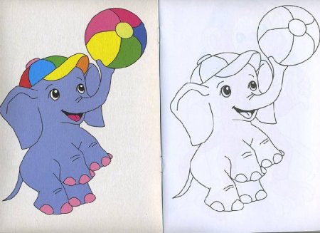 Раскраскрась по образцу