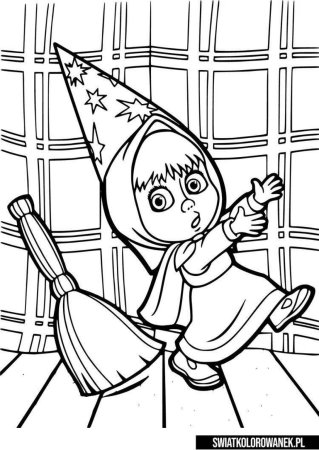 Мультики Маша и медведь раскраски