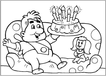 Малыш и Карлсон. Раскраска