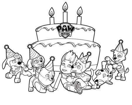 Раскраска "Щенячий патруль"