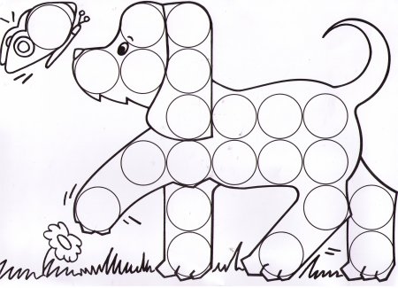 Раскраска для рисования пластилином