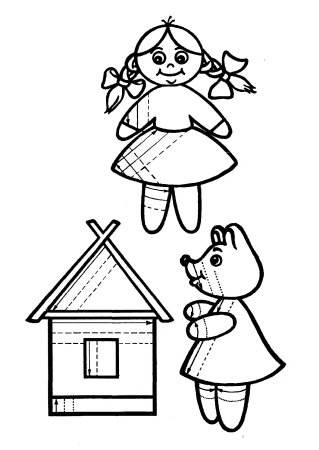 Раскраска штриховка