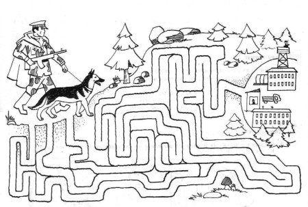 Лабиринт задание для детей