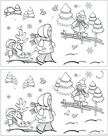Зимние здания для дошкольников