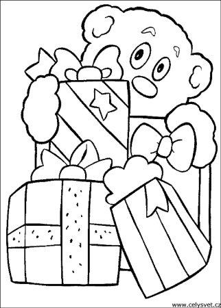 Раскраска "с днем рождения!"