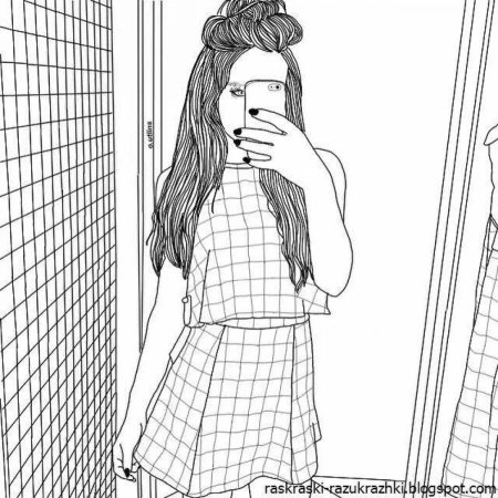 Раскраска для подростков девушек
