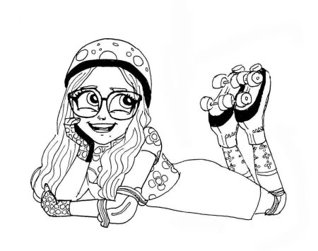 Раскраски крутые девчонки
