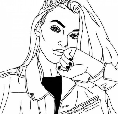 Раскраски девушки крутые