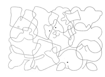 Обводка контуров предметных изображений