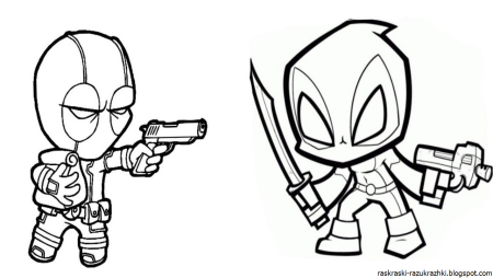 Раскраска Дэдпул