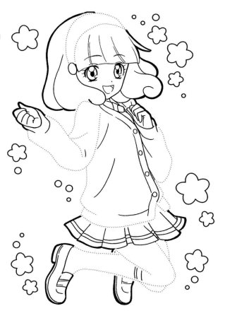 Аниме дети для раскрашивания