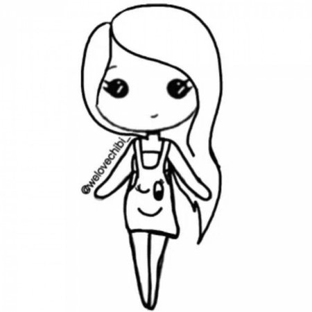 Раскраски милых девочек