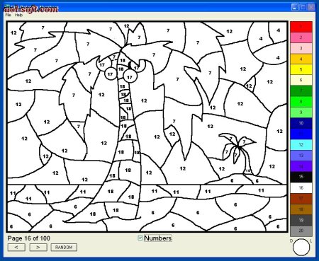 Игры разукрашки по номерам
