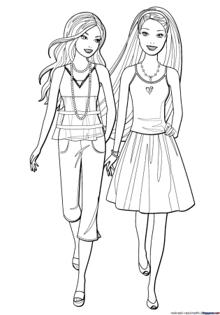 Раскраска. Барби