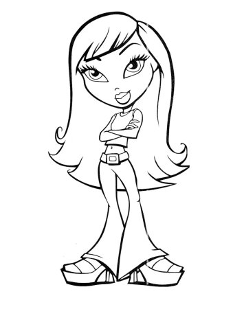 Раскраска братц Ясмин