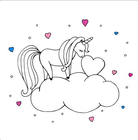 Раскраски для девочек Единороги