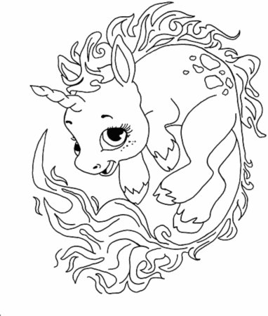 Раскраска Единороги