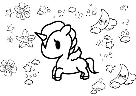 Раскраска Единороги