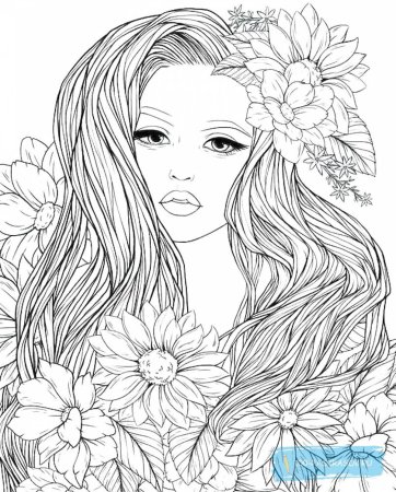 Раскраски девушки
