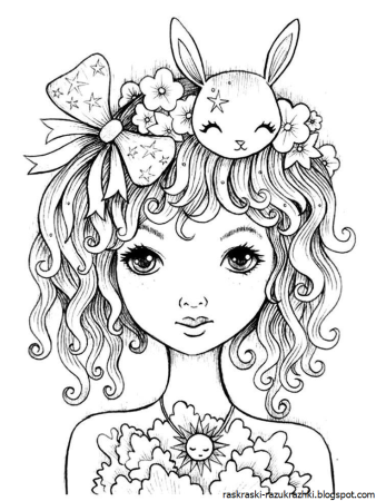 Раскраски девушки